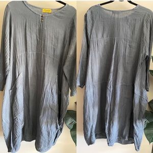 Organic cotton oversized dress